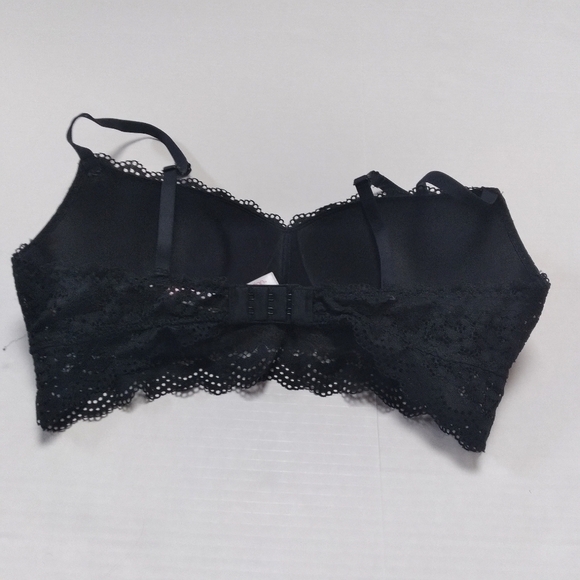 Xhilaration Black Lace Longline Bra Size 34C - Picture 2 of 13
